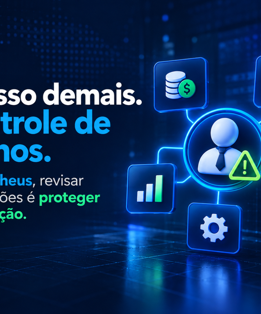 Seu usuário tem apenas os acessos necessários no Protheus? Entenda como a Segregação de Funções fortalece a governança e reduz riscos.